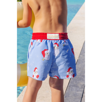 Tortola swim trunks - Dear Santa/blue