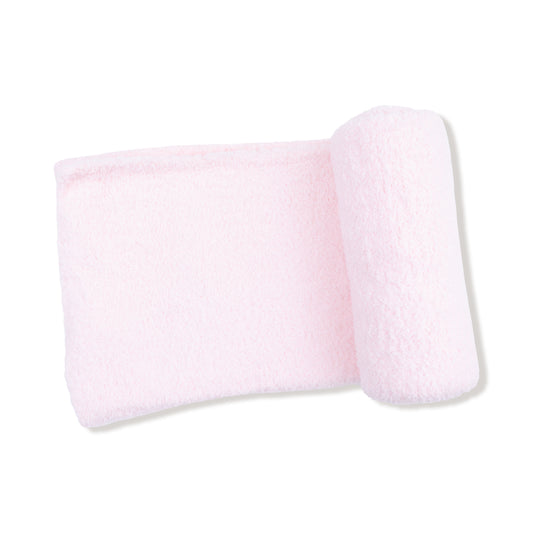 Chenille blanket - pink