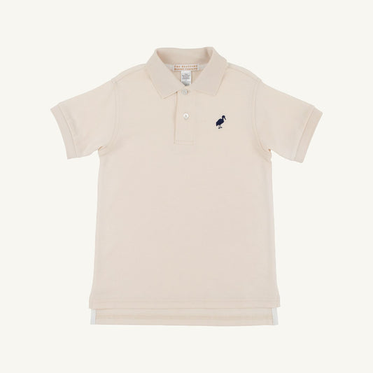 Prim and proper s/s polo - osprey oatmeal