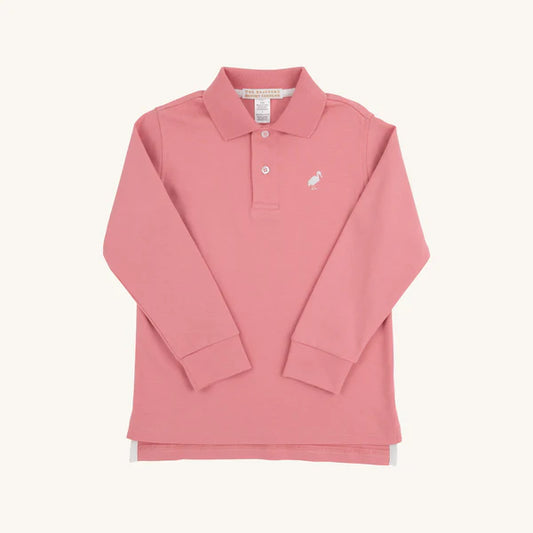 Prim and proper l/s polo - nantucket red/waw