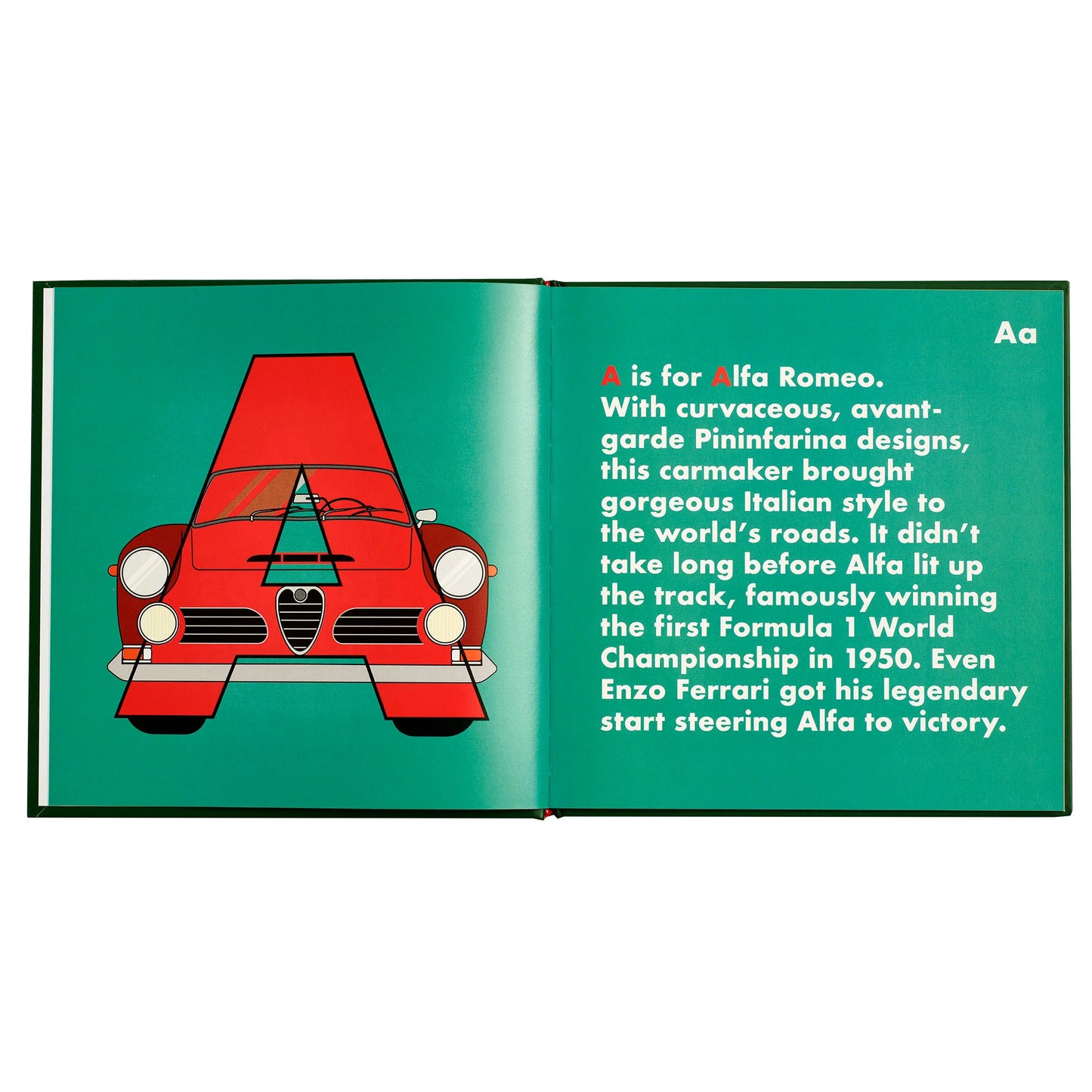 Car legends alphabet book