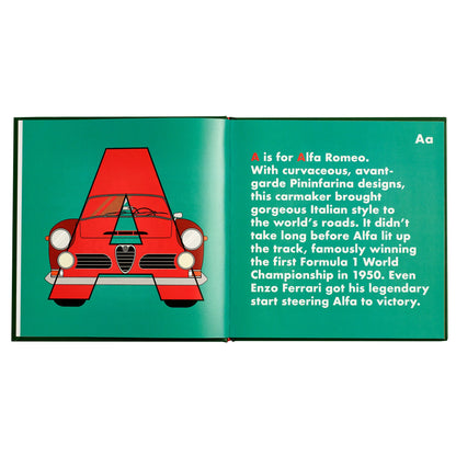 Car legends alphabet book