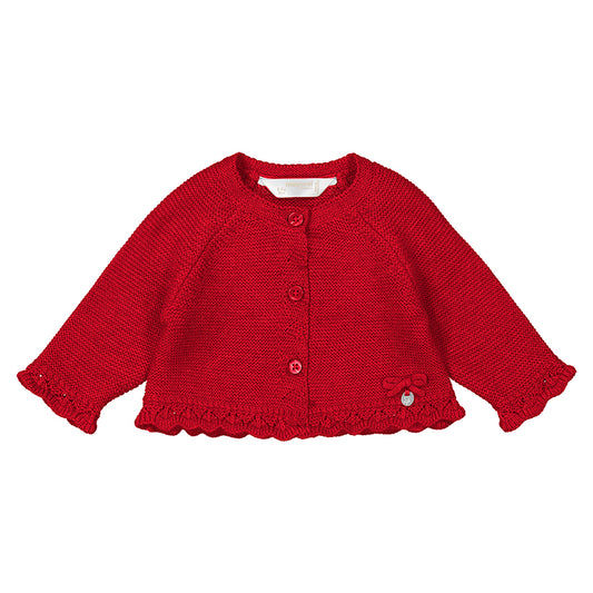 Knit cardigan - red