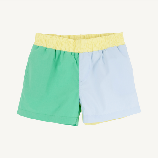 Sheffield shorts - grace bay green/buckhead blue/yellow