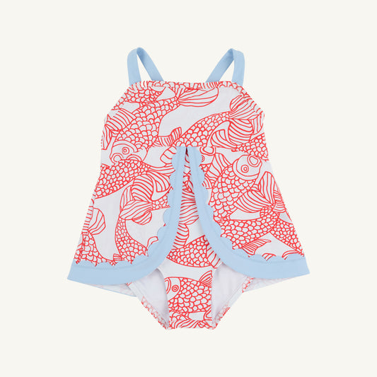 Stratford scallop swimsuit - big fish red/bsblue
