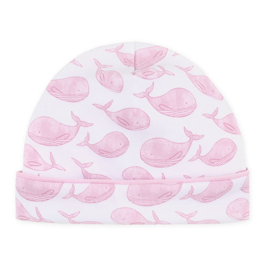 Azure whales hat - pink