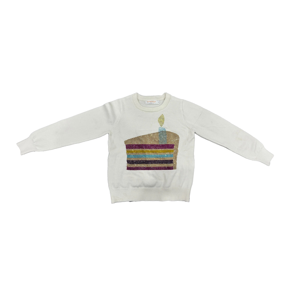 Birthday cake stones crewneck sweater