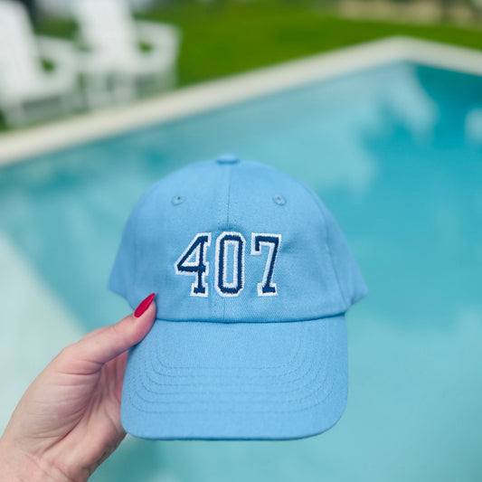 407 hat - blue