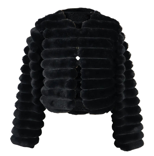 Black fur jacket