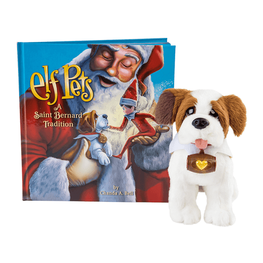 Elf pets st. bernard