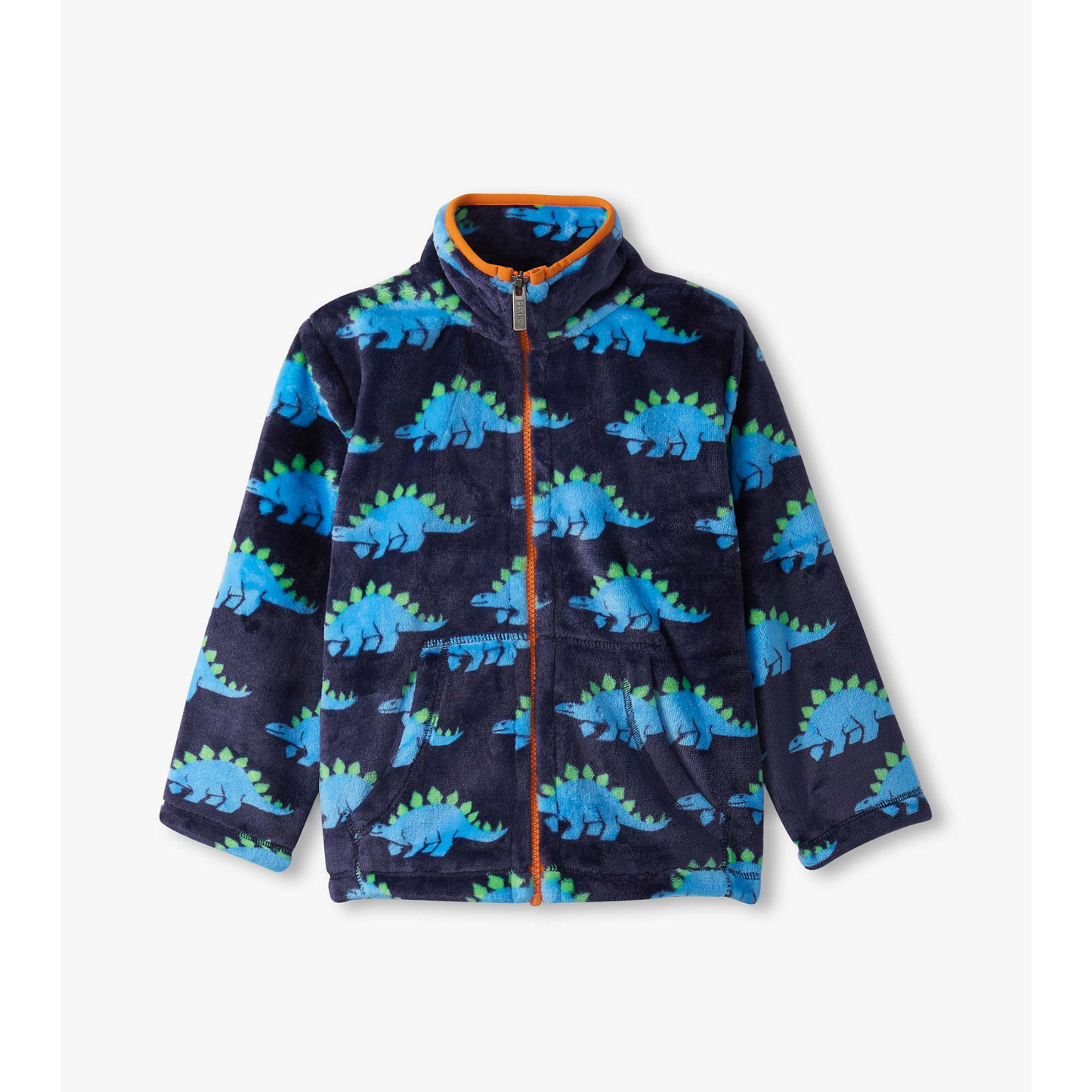 Stegasaurus fuzzy fleece zip up jacket
