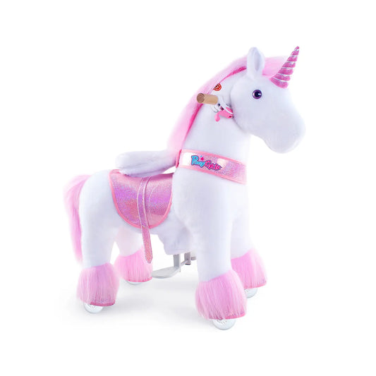 Ride-on pink unicorn - medium