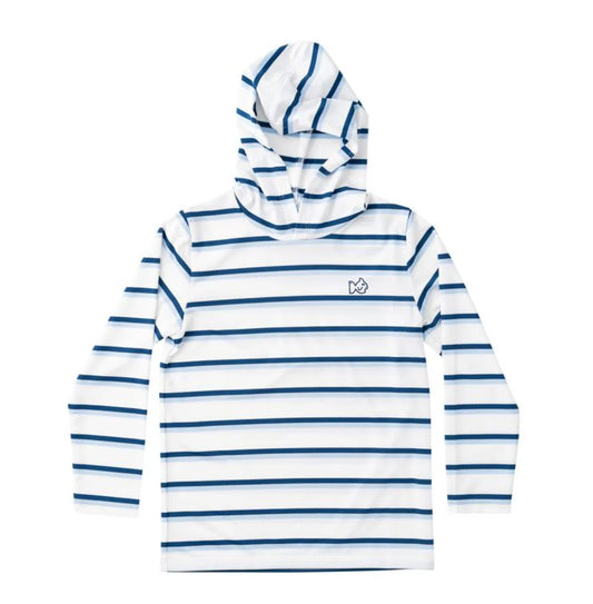 Pro perf hoodie - windsurfer navy peony stripe