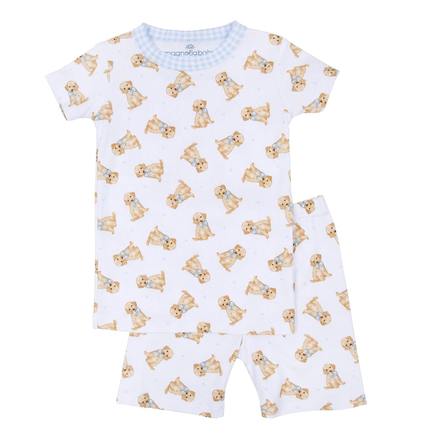 Sweet golden s/s pjs - light blue