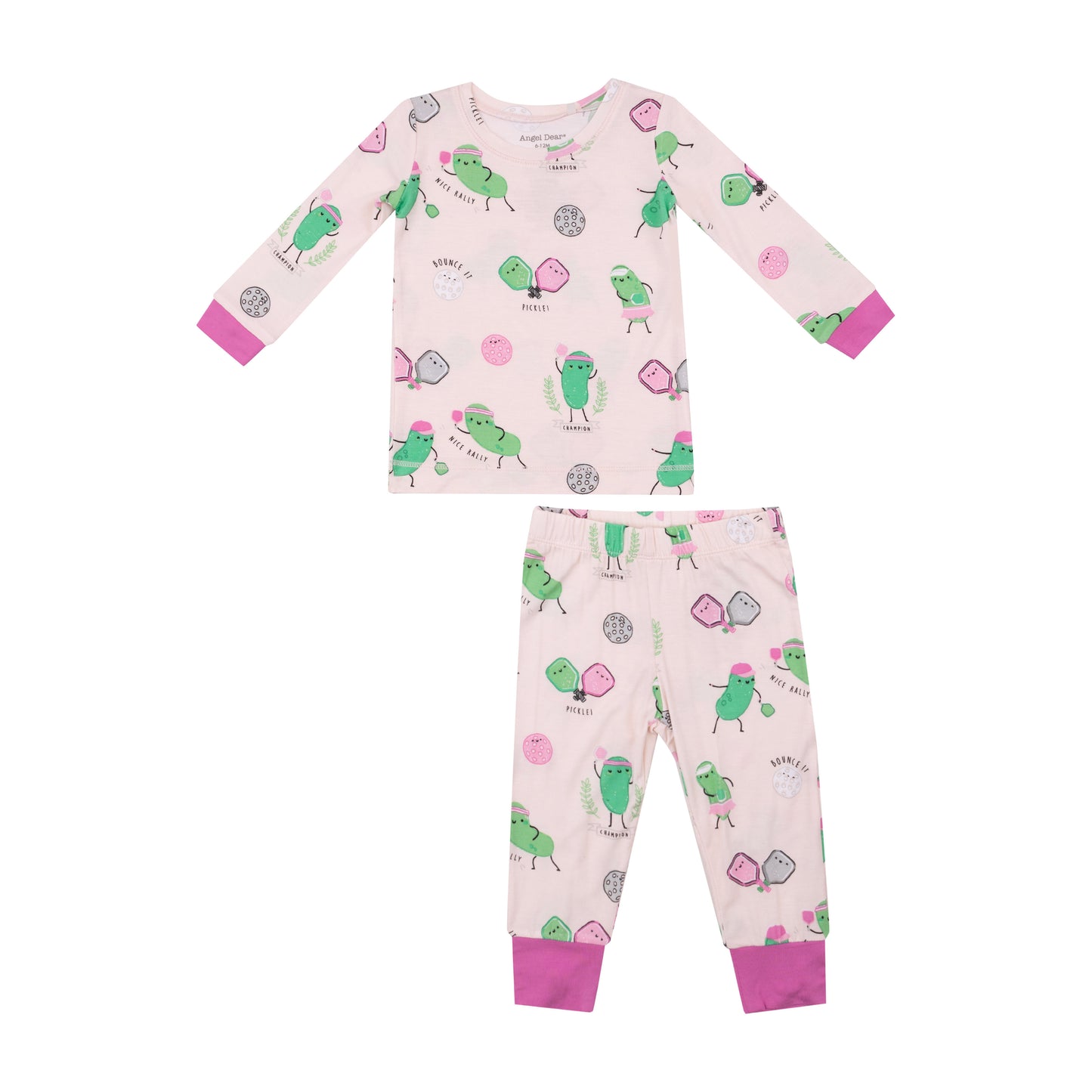 Pickleball pink l/s pjs