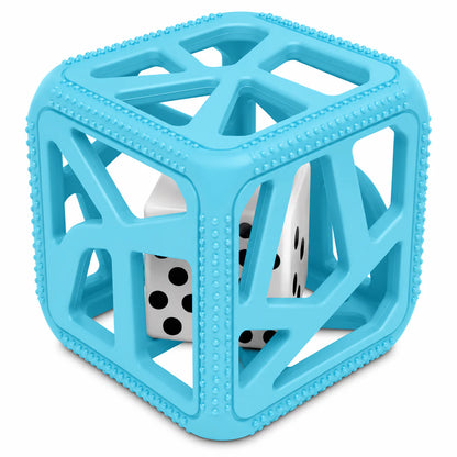Chew cube - steel blue