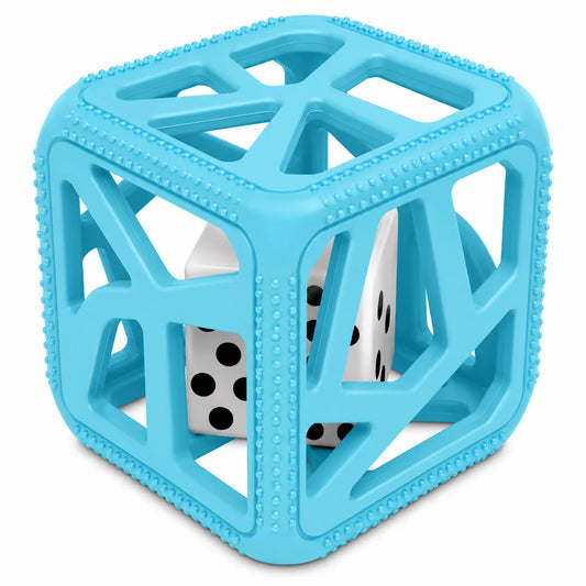 Chew cube - steel blue