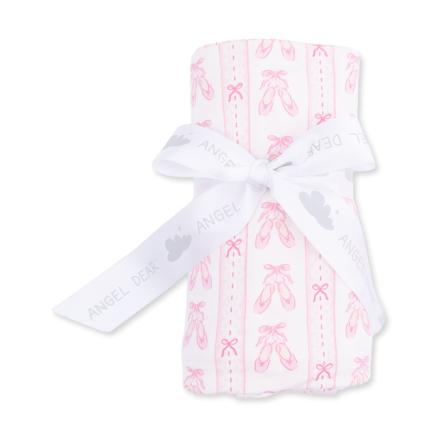 Ballet shoes ribbon swaddle blanket