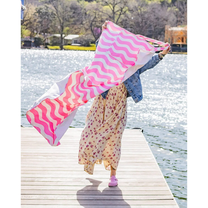 Coastal comfort 2in1 tote towel