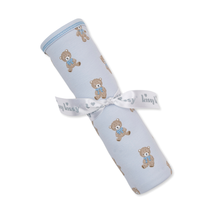 Teddy bear club blanket - blue