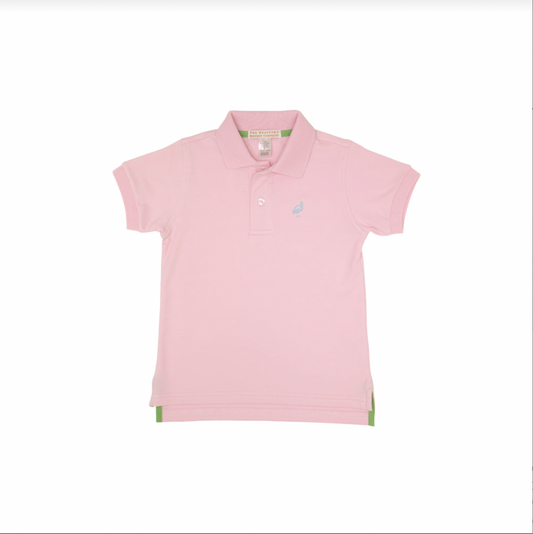 Prim and proper s/s polo - palm beach pink