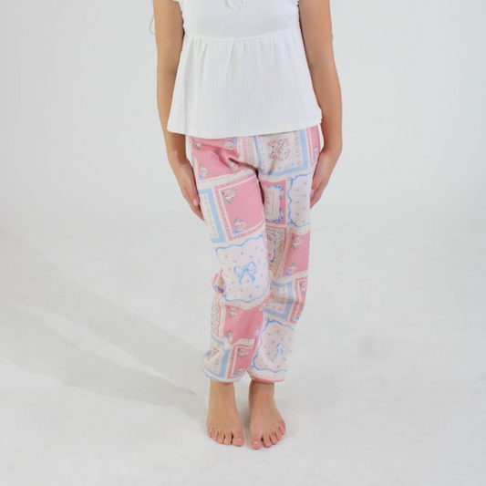 Floral tile sweatpants