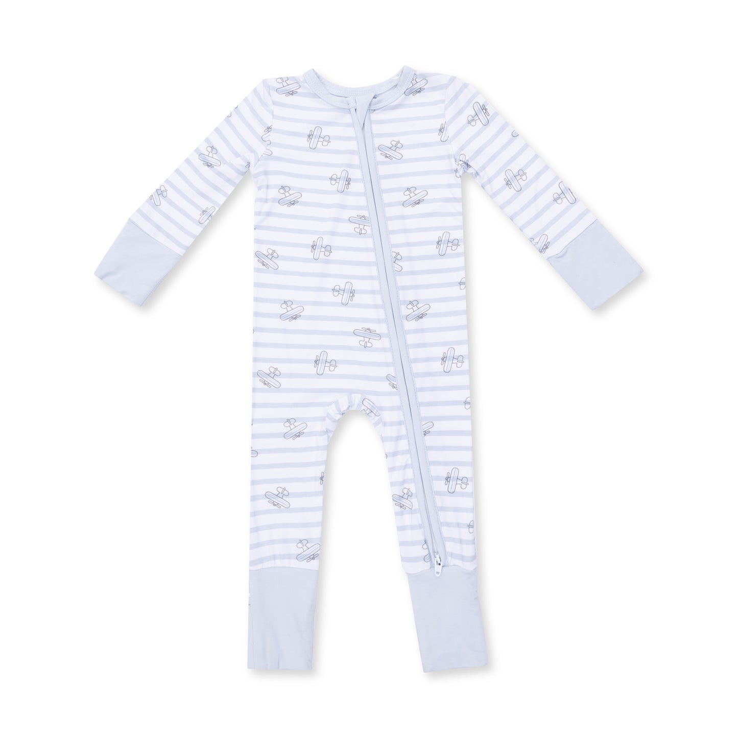Airplane stripe conv. romper