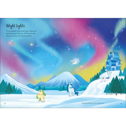 Sparkly unicorns sticker book