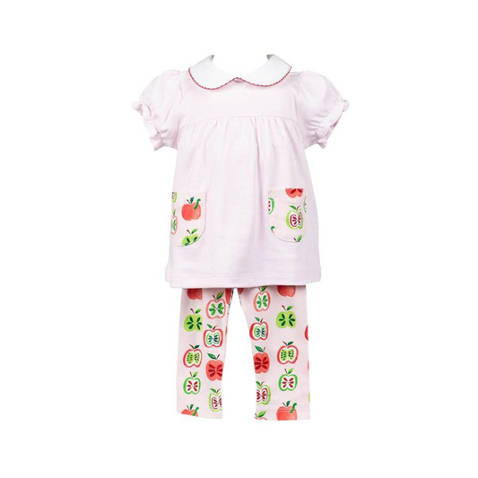 Gala apples s/s tunic set w. leggings