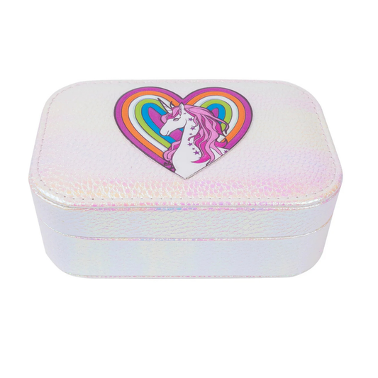 Pretty precious unicorn jewelry box - irridescent