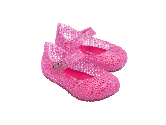Campana papel - pink glitter