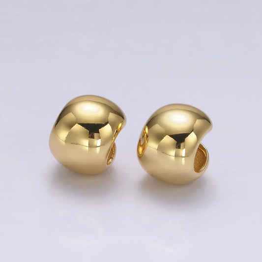 Wide rounded ear cuffs