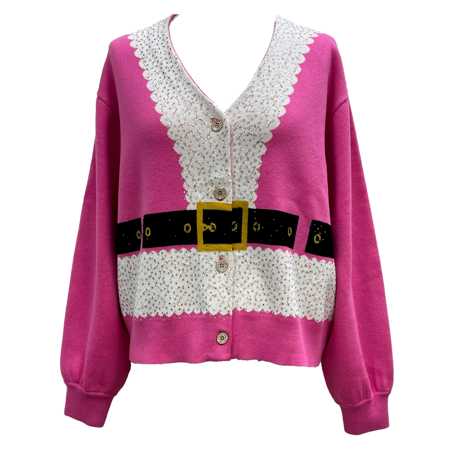 Santa's coat cardigan - pink