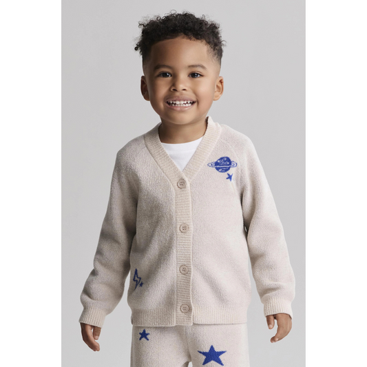 Space adventure cardi - stone