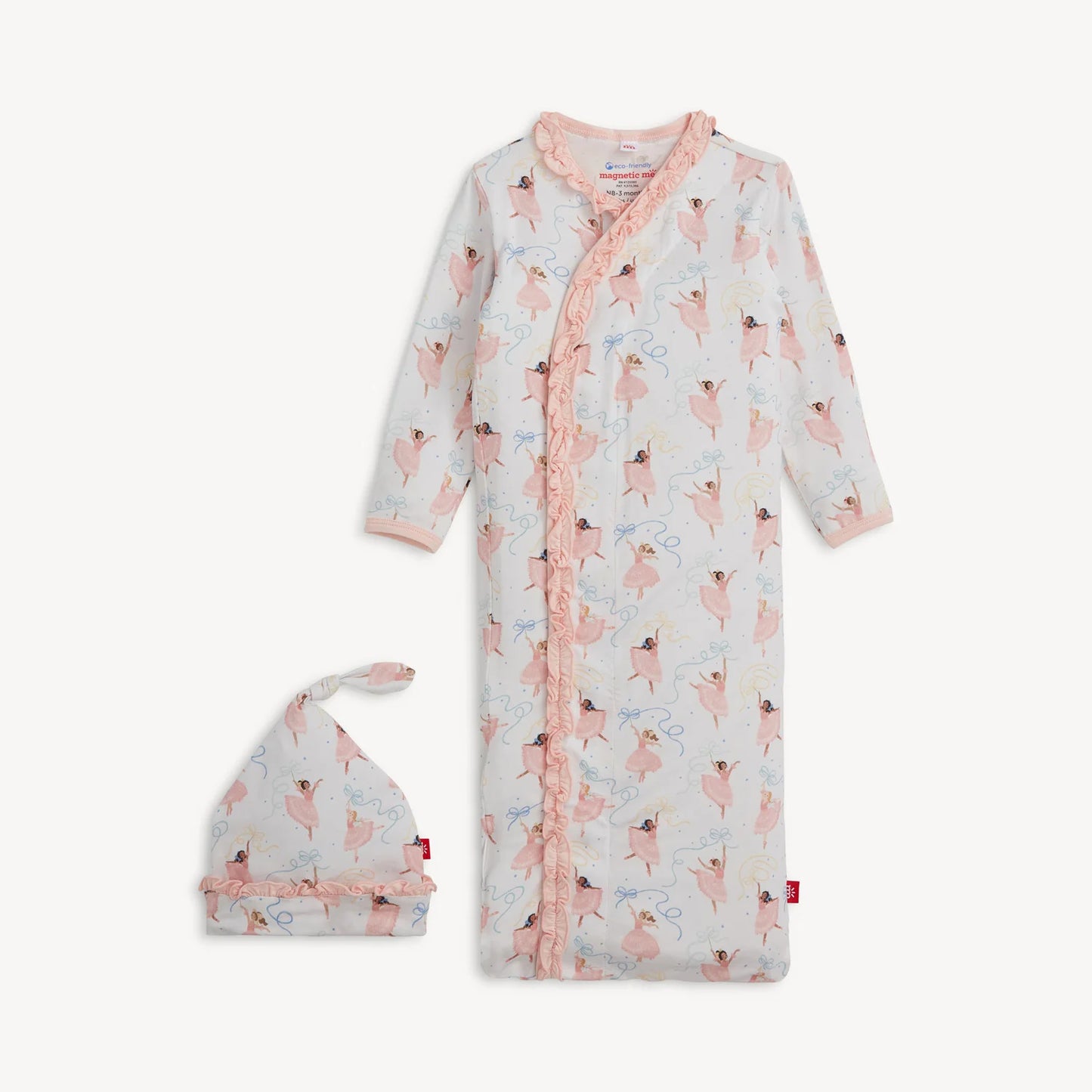 Pretty plies ruffle gown & hat