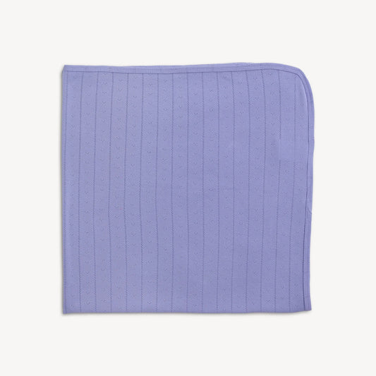 Wisteria pointelle blanket