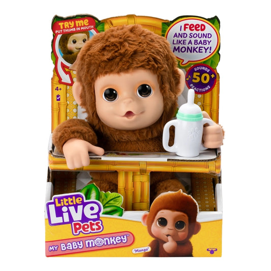 Little live pets my baby monkey plush