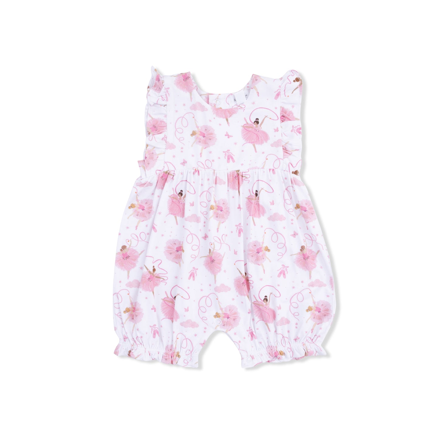 Ribbon ballerinas ruffle playsuit