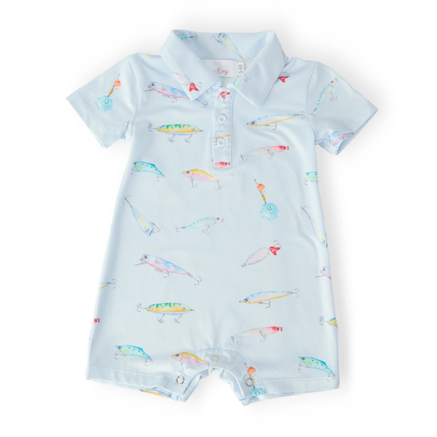 Fish hook polo shorty