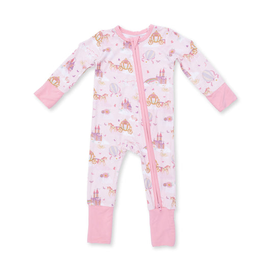 Princess unicorns & castle conv. romper