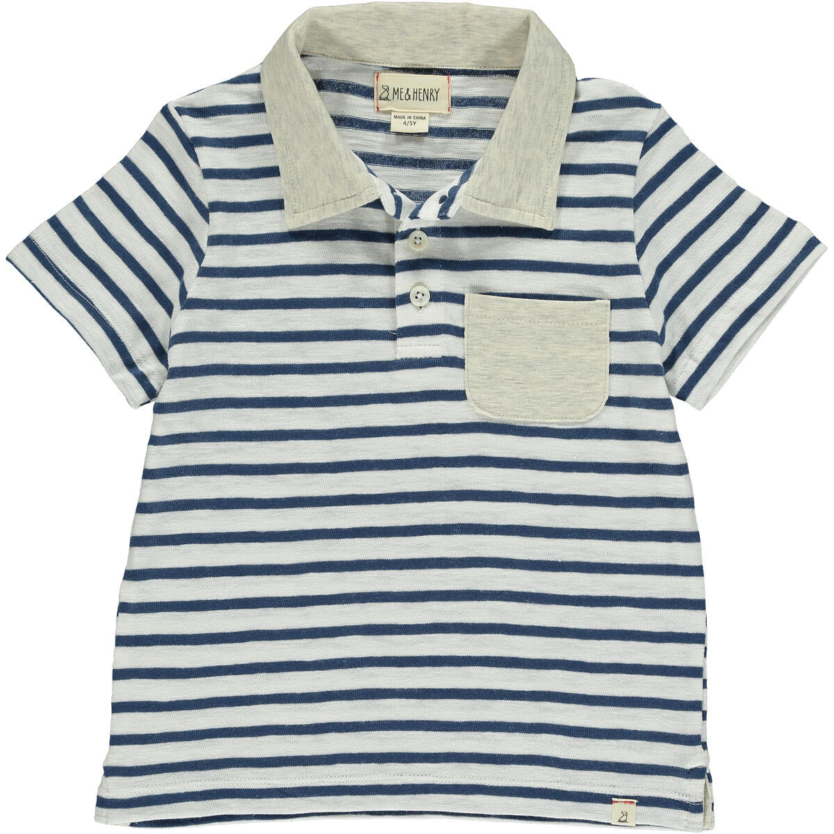 Anchor polo - navy/white