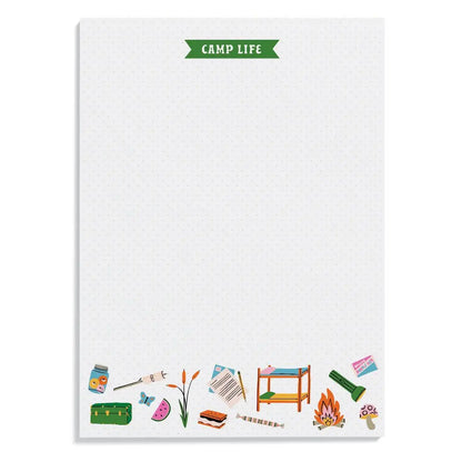 Camp life notepad