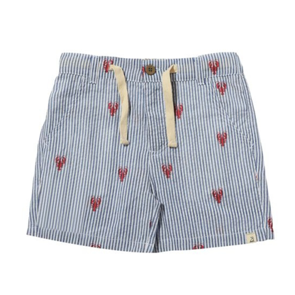 Lobster seersucker shorts