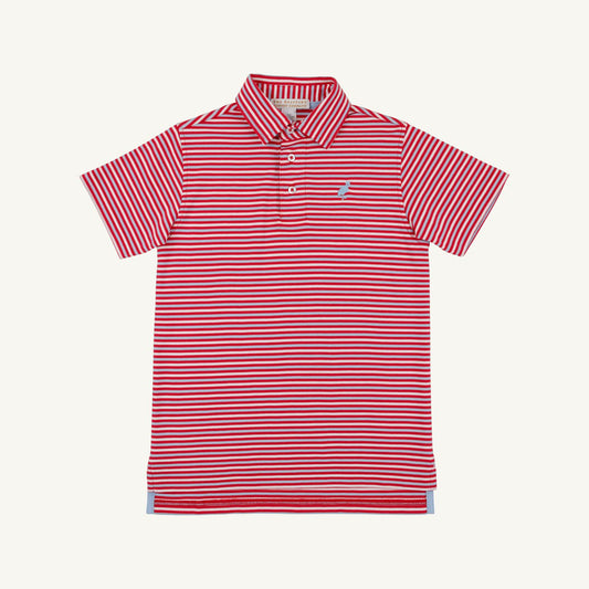Prim and proper s/s polo - sumner county stripe