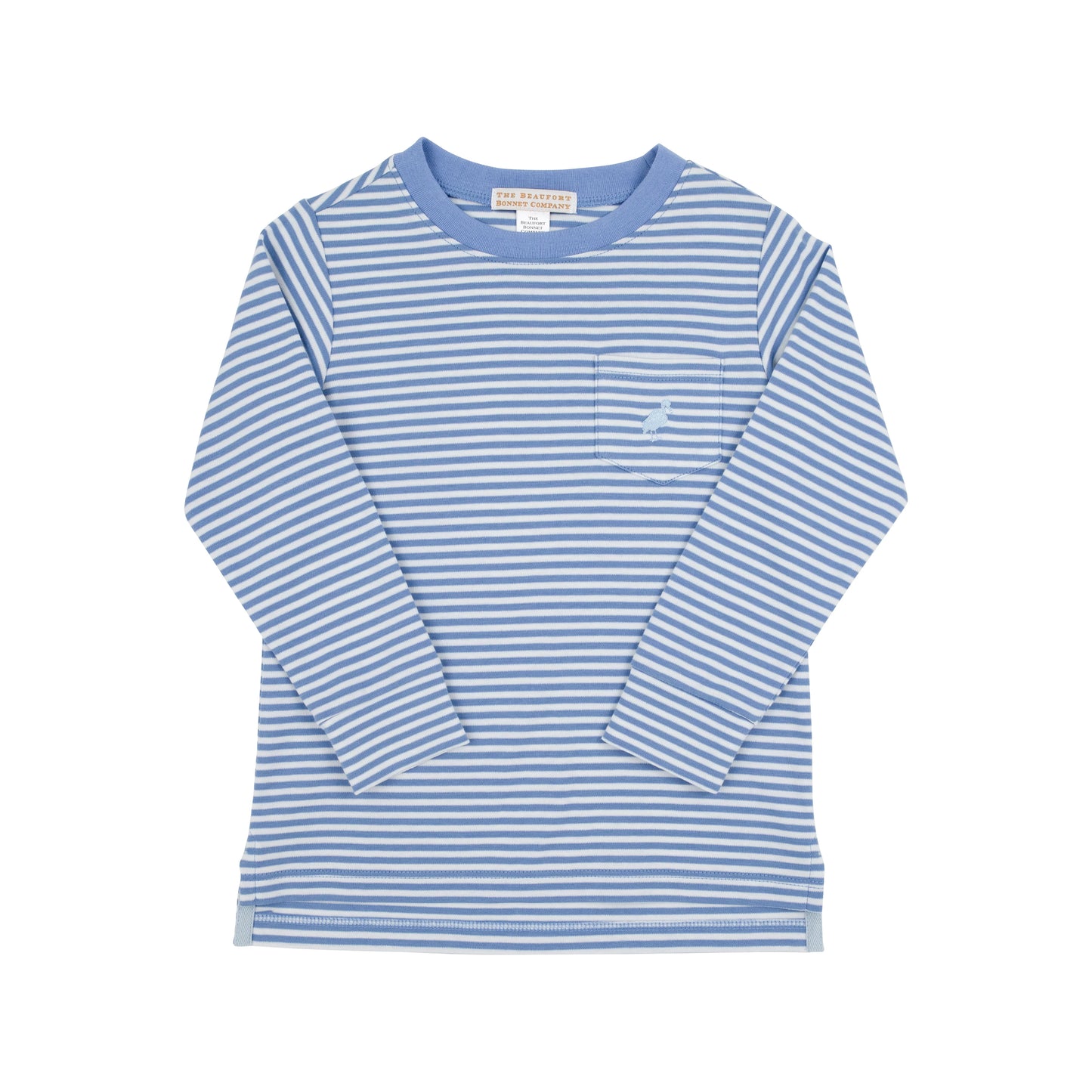 Carter l/s crewneck - barbados blue stripe