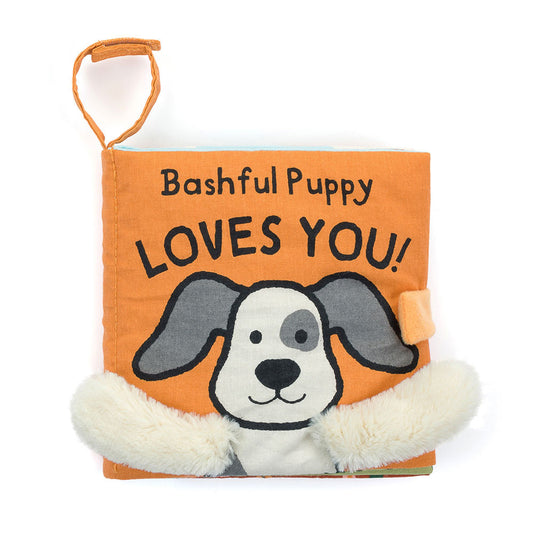 Bashful puppy loves you book