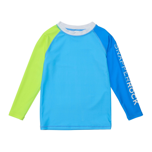 Citron splash colorblock l/s rash top