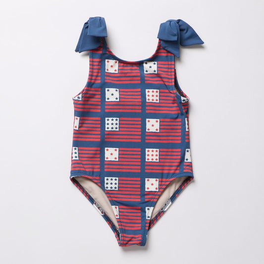 Shelly suit - navy flags