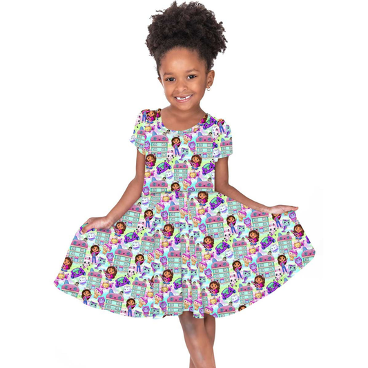 Remix drop doll house s/s twirl dress