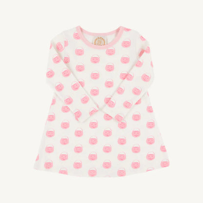 L/s polly play dress - vintage prep pumpkin pails